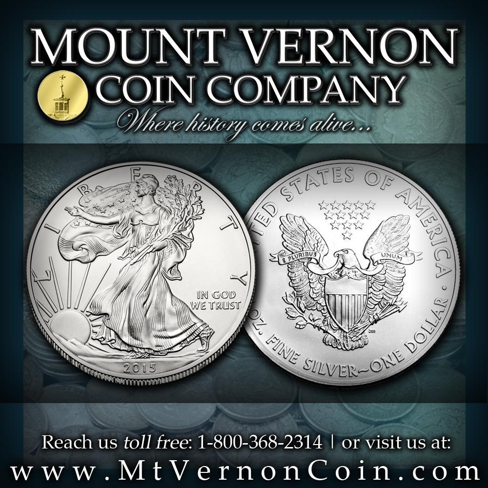 At Mount Vernon Coins, we offer a wide variety of collector coins, silver and gold, and currency.