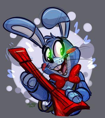 Hey there! How ya doin'? Nice to meetcha! Are you new in town? #ToyBonnie #FnafRp #Male #Gay #Single (Can Rp either Furry or animatronic )