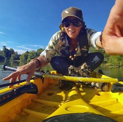 Kayaking + Angling + Writing + Outdoors + Designing = Win