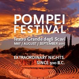 Al via a Maggio 2015 la seconda edizione del Pompei Festival, presso il Teatro Grande degli Scavi. Biglietti su Ticketone.it