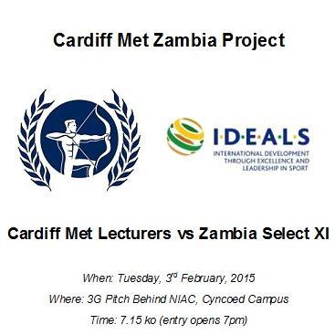 Welcome to the official Cardiff Met Zambia Lecturers v Zambia Select XI page. Follow for updates on who's playing, event details and news.