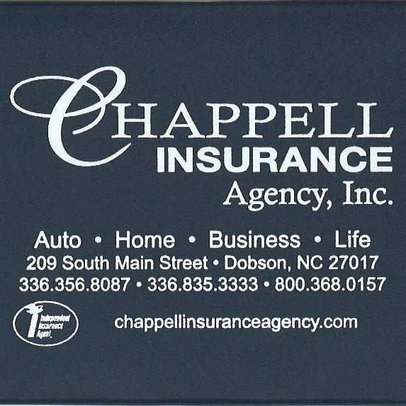 ChappellIns's profile picture. Independent Insurance Agency since the 1920's. Auto, Home, Commercial, Life. A @Trusted_Choice independent agent. (336) 356-8087