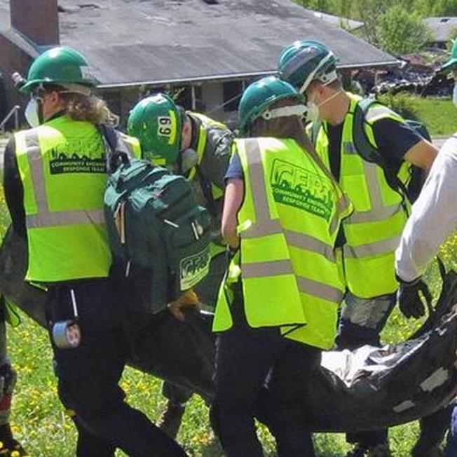 Community Emergency Response Training; teaching basic disaster preparedness and emergency response.