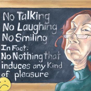 I annoy teenagers by teaching junior and senior high school English in the cold recesses of Canada. My students say some weird shit.