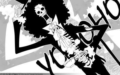Músico de los Mugiwaras. Yomi Yomi no mi. Conocido como Soul King. Quisiera verte las bragas con mis propios ojos, pero no tengo ojos YO-HOHOHOHO. #PruebaSFOP