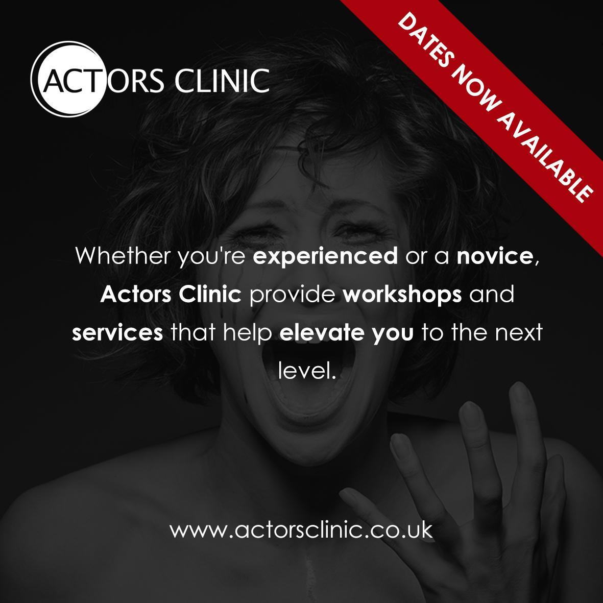 Whether you're experienced or a novice, Actors Clinic provide workshops and services that help elevate you to the next level.