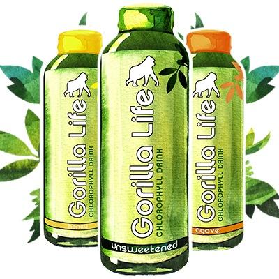 It's a jungle out there. Drink Gorilla Life. Green never tasted so great.