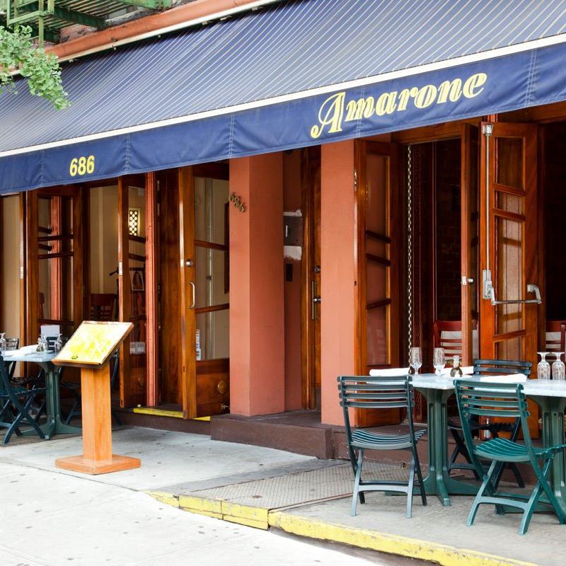 Amarone sits on the edge of the Theater District (9th/W47th) & offers amazing eats and a warm atmosphere. Its referred to by locals as a Hells Kitchen gem.