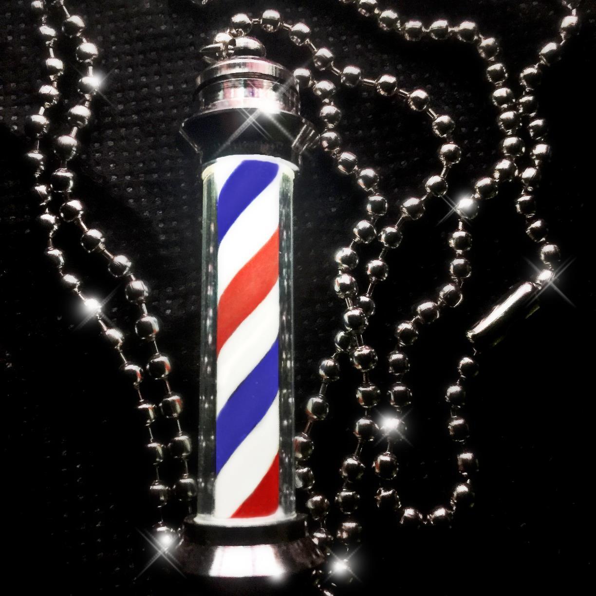 Light Up Barber Pole Necklace (Free International Shipping)...Get yours Today!