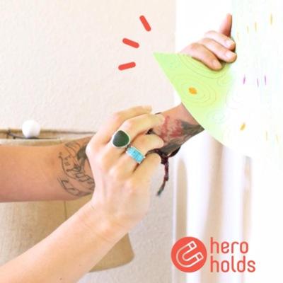 Magnets that work on any wall! Hero Holds Are A Better Way To Hang Your Stuff.