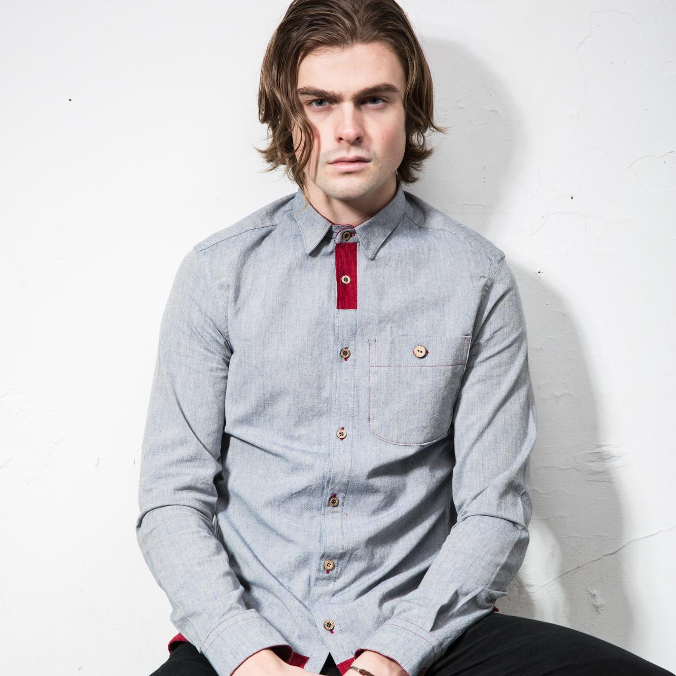 Contemporary shirting for the inquisitive. 
100% organic