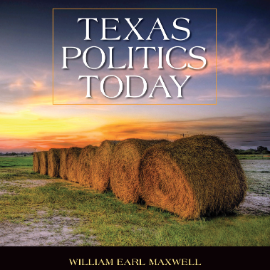 Texas Politics Today, 2015-2016 Edition. Willam Earl Maxwell, Ernest Crain, Mark P. Jones (with M.L. Davis, C. Wlezien, E.N. Flores). Cengage Learning.