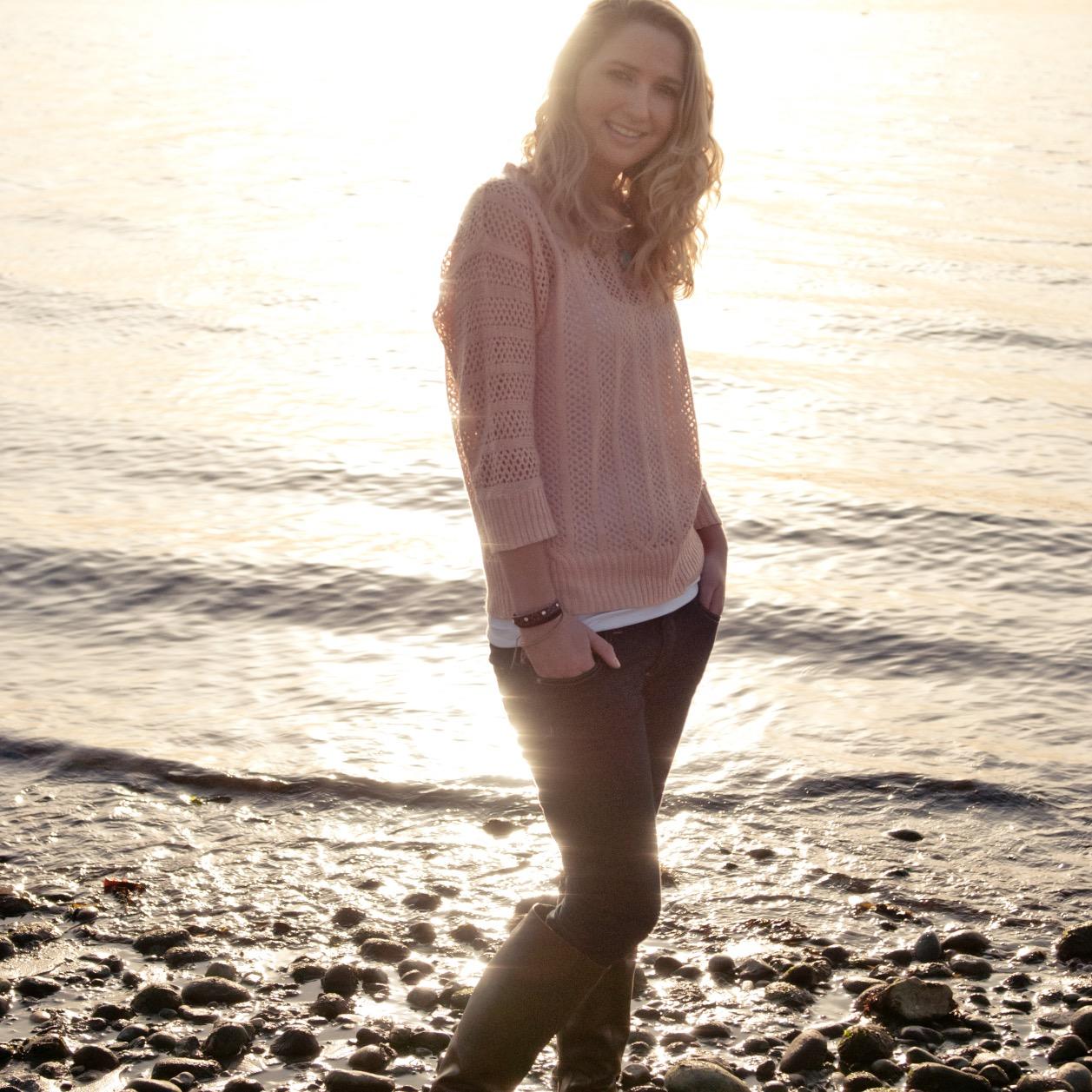 the beach.