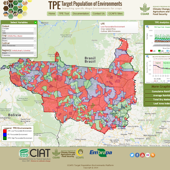 ccafstpe's profile picture. Target Population Environment is a collaborative 
project between EMBRAPA & CIAT (An online tool for the identification of Target Population Environments)