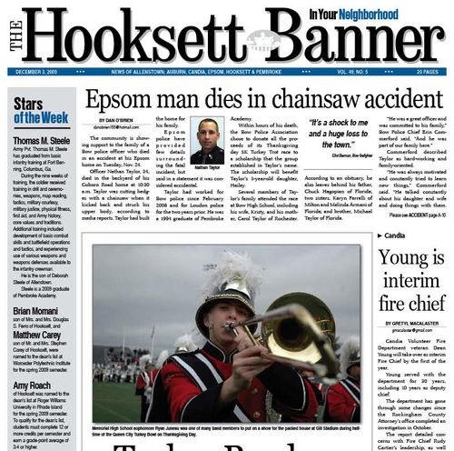 A weekly community newspaper in Hooksett NH