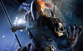 I am Deathstroke, Real name Slade Wilson, i was a great Soldier, then experimented on, turned into a Super Assassin, now out of my own time, in 15th century