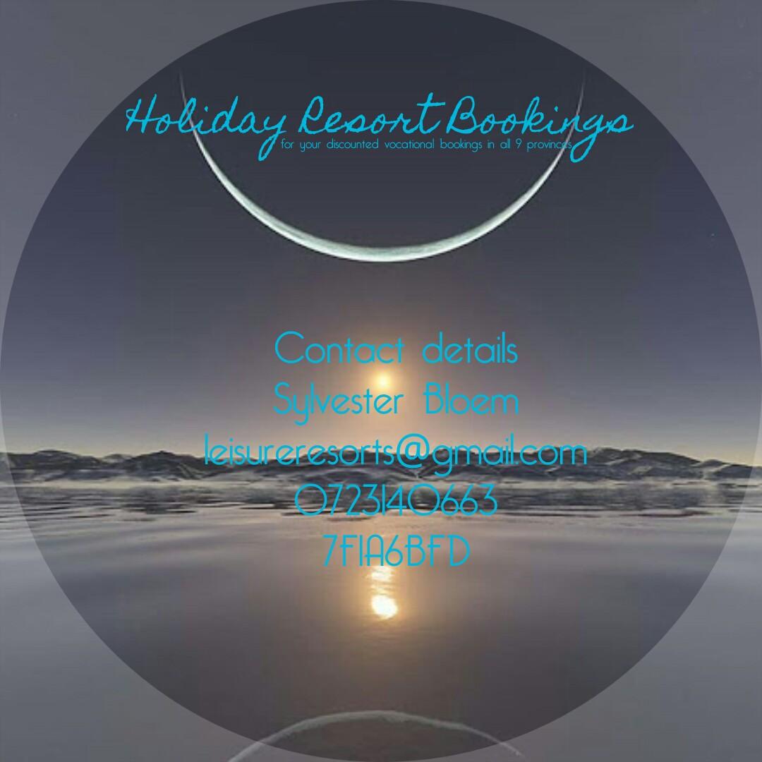 For all your discount holiday resort bookings across SA with approximately 186 resorts to choose from