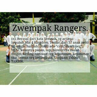 We're family named Zwempak Rangers or Fantastic 4. we love & we'll keep each other. Last, We Love Zwempak Rangers! Part of SMAVO 22.
