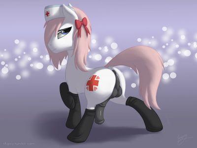 Nurse Redheart here! Just come find me when you need some help, though I can be a bit shy...