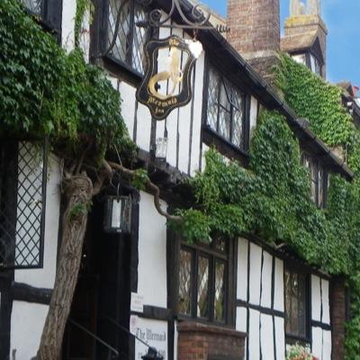 One of England’s oldest and loveliest inns rebuilt in 1420 with Norman cellars dating back to 1156.