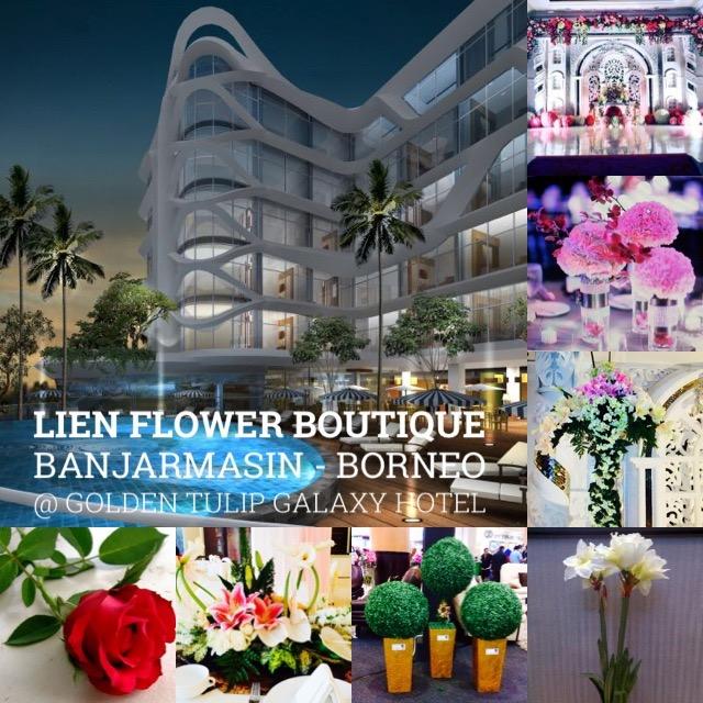 Toko Bunga di Banjarmasin - Golden Tulip #Banjarmasin - Indonesia | LIEN FLOWER & DECORATION INDONESIA | Bunga Papan, Vase Meja, Acara Nikah | Pin BB 25E03AB2