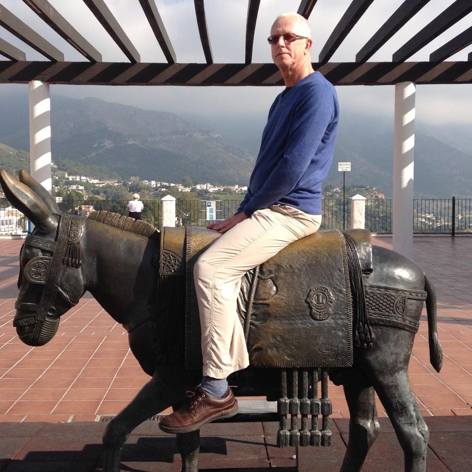 Fiction writer for adults and children. Published by Andersen Press, Polygon, A&C Black/Bloomsbury.  Also rider of bronze donkeys when available.