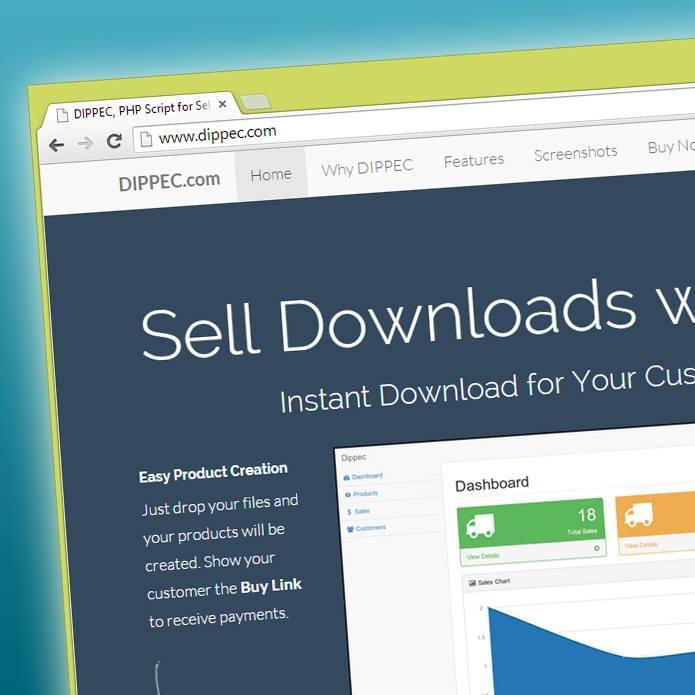 DIPPEC is a PHP script for selling digital products with Paypal.