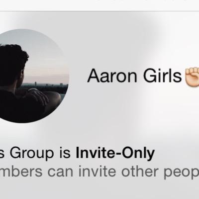 If you would like to be in the Aaron Girls Group Chat.... RT and reply to this tweet -- https://t.co/WWnFG1FmEH