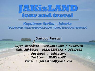 JAKisLAND tour and travel | Kep seribu & karimunjawa | CP : 088213235472 / 7D5C7AB1 ( adhitiya ) | 089624033680 / 52349770 ( juven ) | Pax -10 person 340K/orang