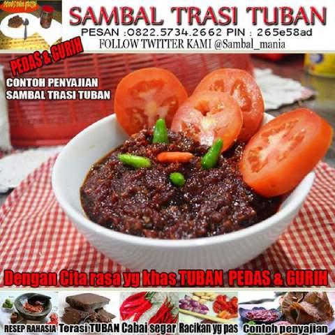 Menjual sambal terasi tuban via online ,cp 082257342662 pin 265e58ad | mentorized by owner @designorder