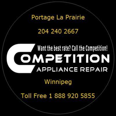 Call us for your next appliance repair and save! 

At Competition Appliance Repair we charge a flat rate! You pay one low price, no matter how long it takes!