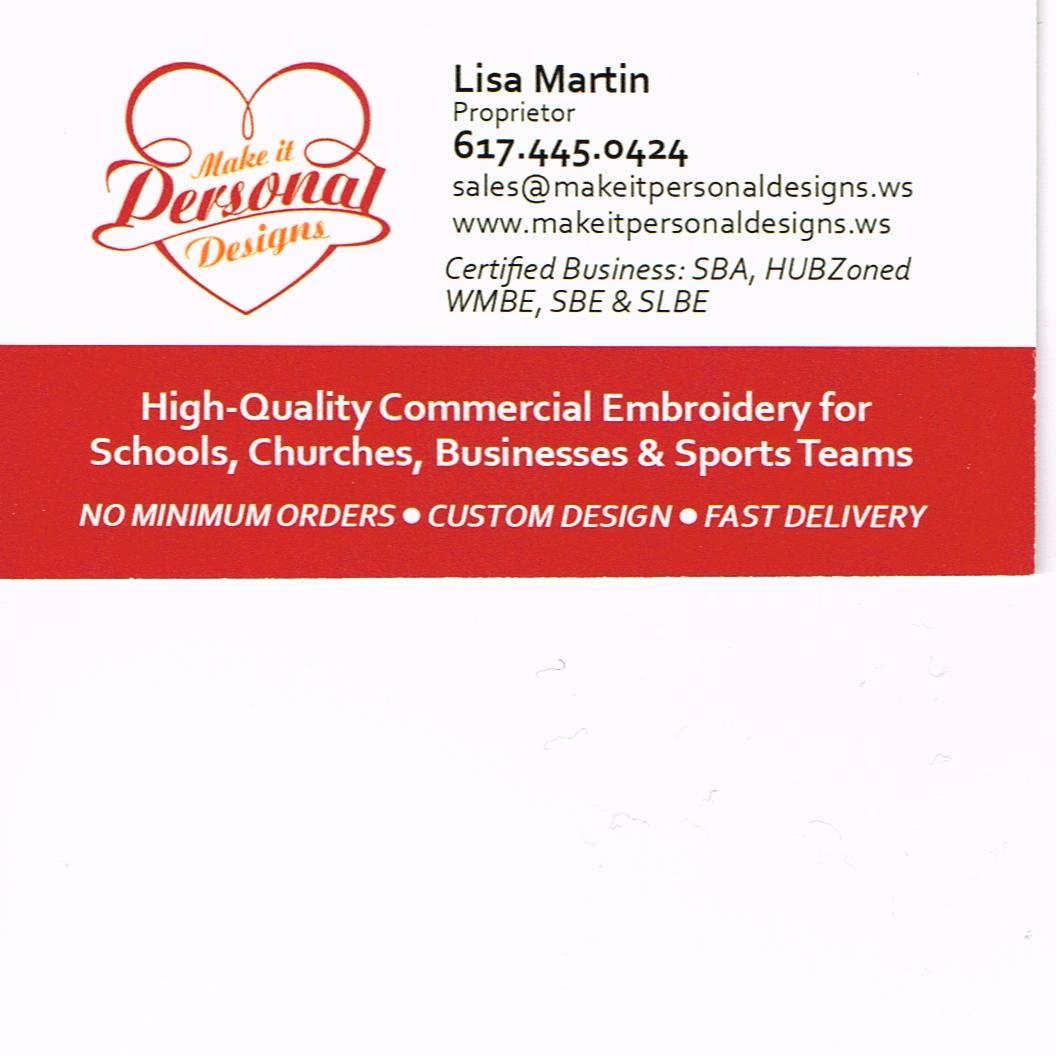 We use a State of the art  industrial embroidery machine  and all work  is done on site, we embroider on a variety of items!