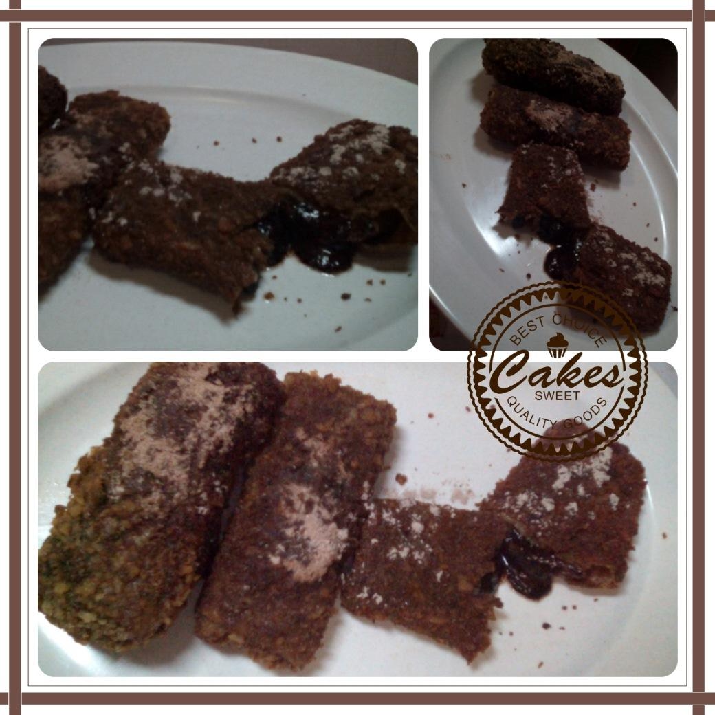 Coklat yang lumerr dengan balutan risol lembut dan kulit yang crunchy ditambah taburan bubuk coklat. Dijamin gagal diet !! Want it ?