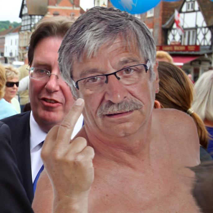 ToplessBarry's profile picture. Giving a middle finger salute to all of Twitter!!! (Parody Account Not Affiliated With Topless Barry)