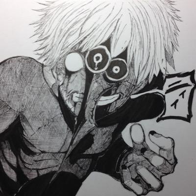 最近はよく東京喰種を模写してます b 少しでも良いと思った方はRTよろしくです！ アイコンは自作！