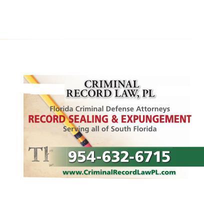 Florida Criminal Defense Attorneys.  Florida Criminal Records Expunged. (954) 632-6715