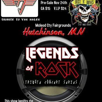 Legends of Rock Tribute Concert series, brings your favorite bands to life!! Next show Jan 31st, 2015 in Hutchinson MN!