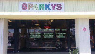 sparkysvc's profile picture. Here are Sparkys we offer only the best quality in gaming, your favorite name brand consoles right at your fingertips through our doors! Buy Sell And trade away