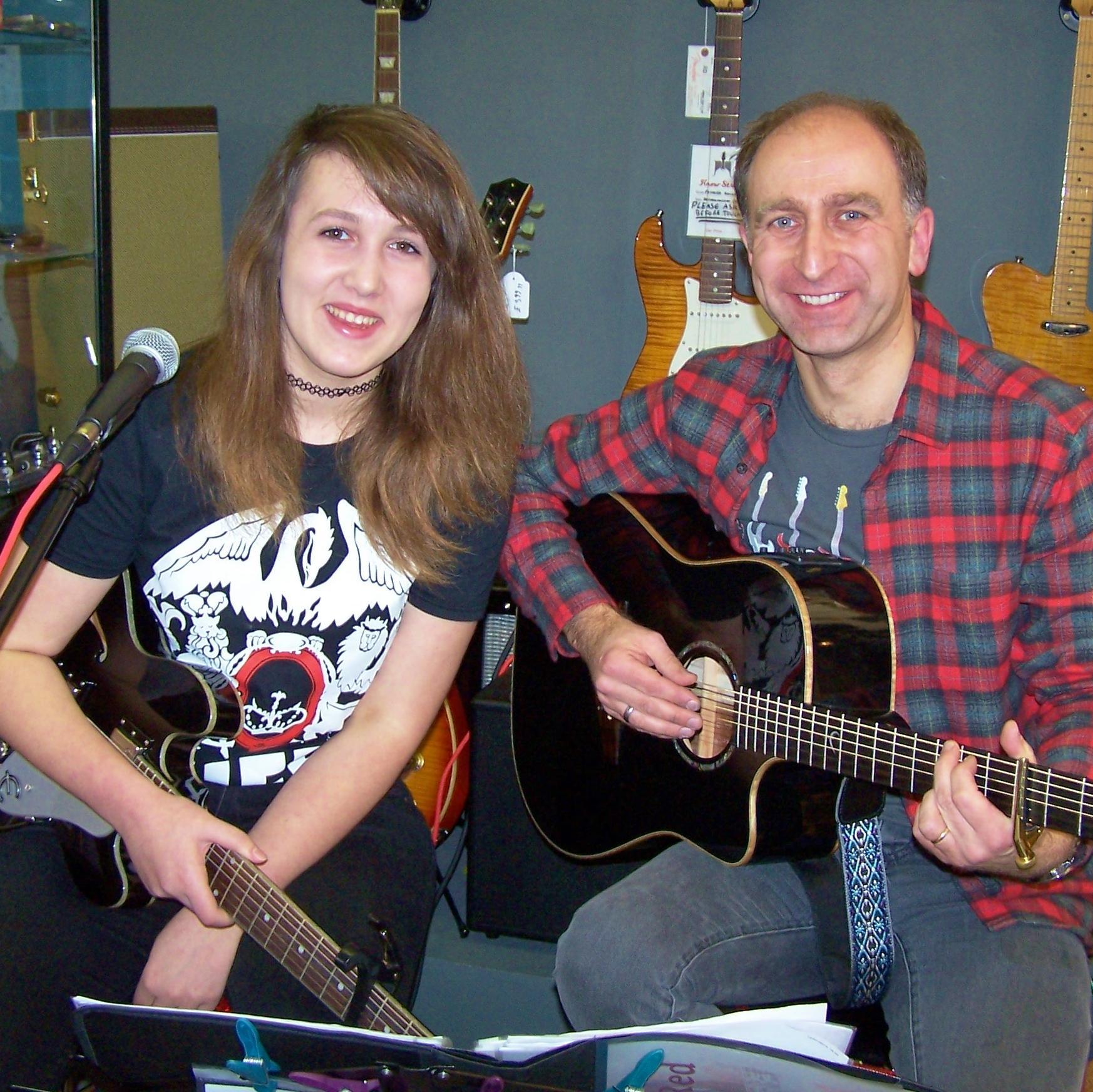 Charlotte and Rupert are Seeing Red - acoustic indie duo - check out the Facebook page for links! :-)