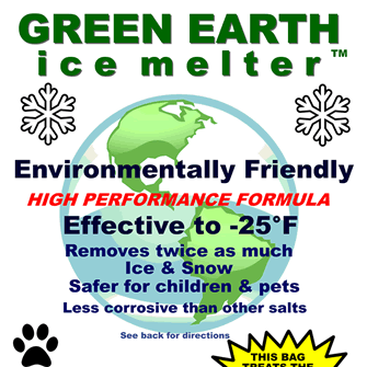 Earth Friendly snow and ice melting products. Road salt alternative. Non-corrosive and safe for the environment.