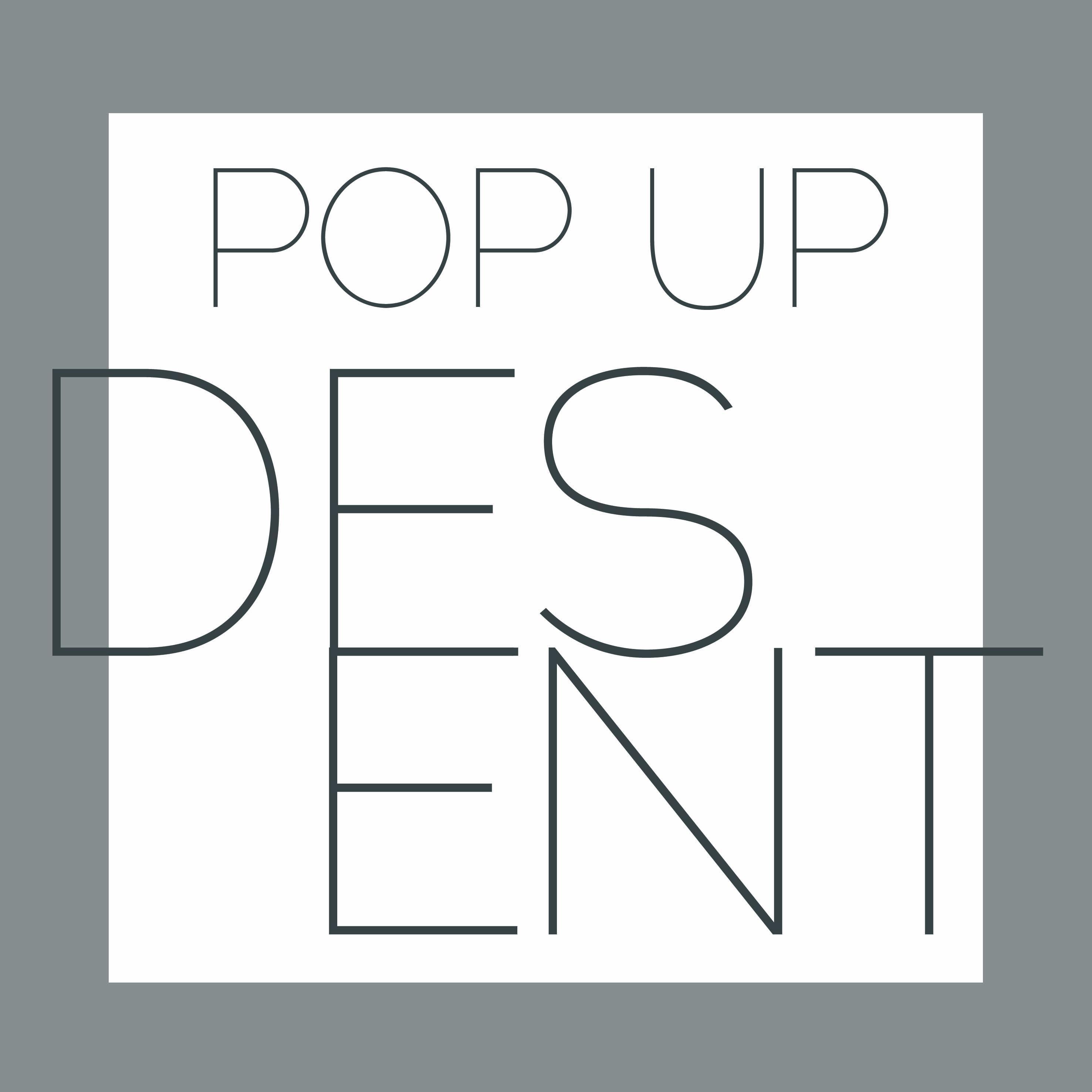 A Pop Up Design Enterprise Research Group, formed by four DJCAD Interior and Environmental Design Students. popupdesent@hotmail.com