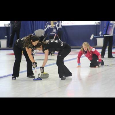 Dailene Sivertson, Steph Baier, Jessie Sanderson, Carley St Blaze. Curling out of Victoria Curling Centre.