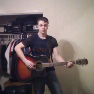Picking the guitar, and punching the bag, my two favorite things.