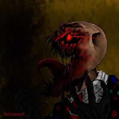 Hiyah! come dance along with me put a smile on that face Haha! ^_^ here have a ballon of some cake. Don't be fould ever man has a darkside in them