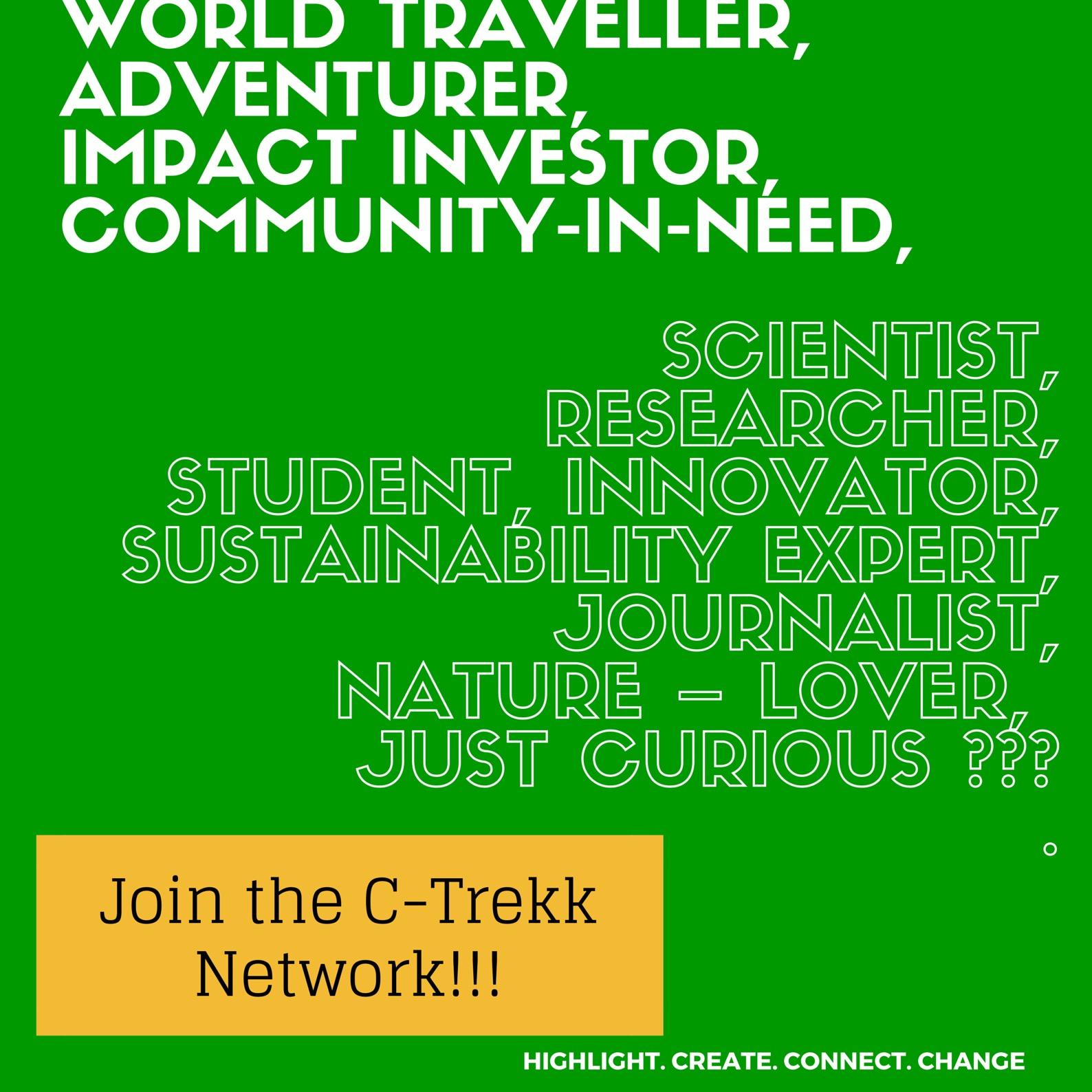 ConTrekk's profile picture. Highlight . Create . Connect . Change