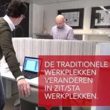 Afwisselend zittend en staand werken heeft de toekomst. ... Zie voor info ook: http://t.co/90hl83bLbf... Kom NU in beweging en ga Dynamisch Werken!