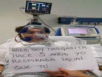 Facebook: un pulmon para margarita.. con mas de 100 días en una clinica esperando donante de pulmón..