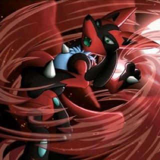 A dedicated Lucario, where survival is key in her nature.