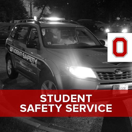 The Ohio State University Police Division's Student Safety Service.
Hours: 7:00pm - 3:00am
Phone: 614-292-3322