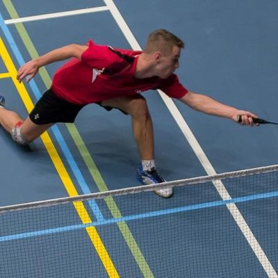 Cas Spijkers Academie, badminton, SUPPORTER NAC BREDA!